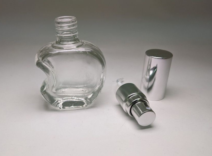 銀色噴頭 蘋果造型香水玻璃瓶