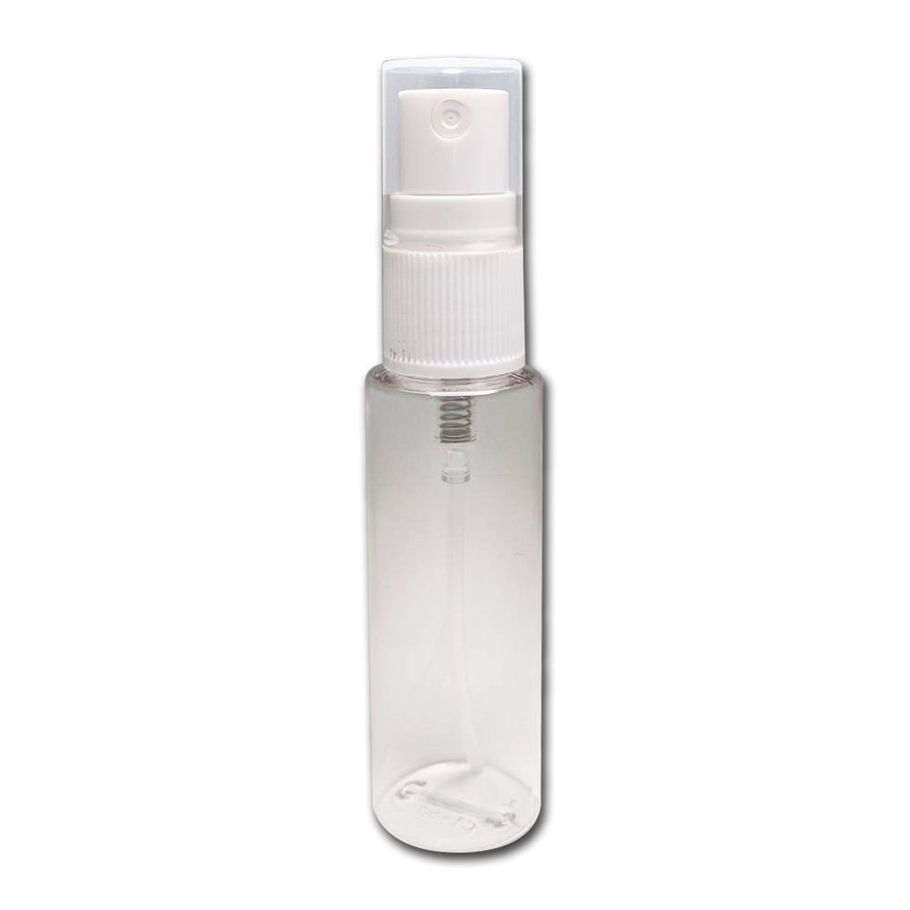 美妆塑胶分装喷雾瓶30ML台湾制透明平肩圆形分装喷雾空瓶