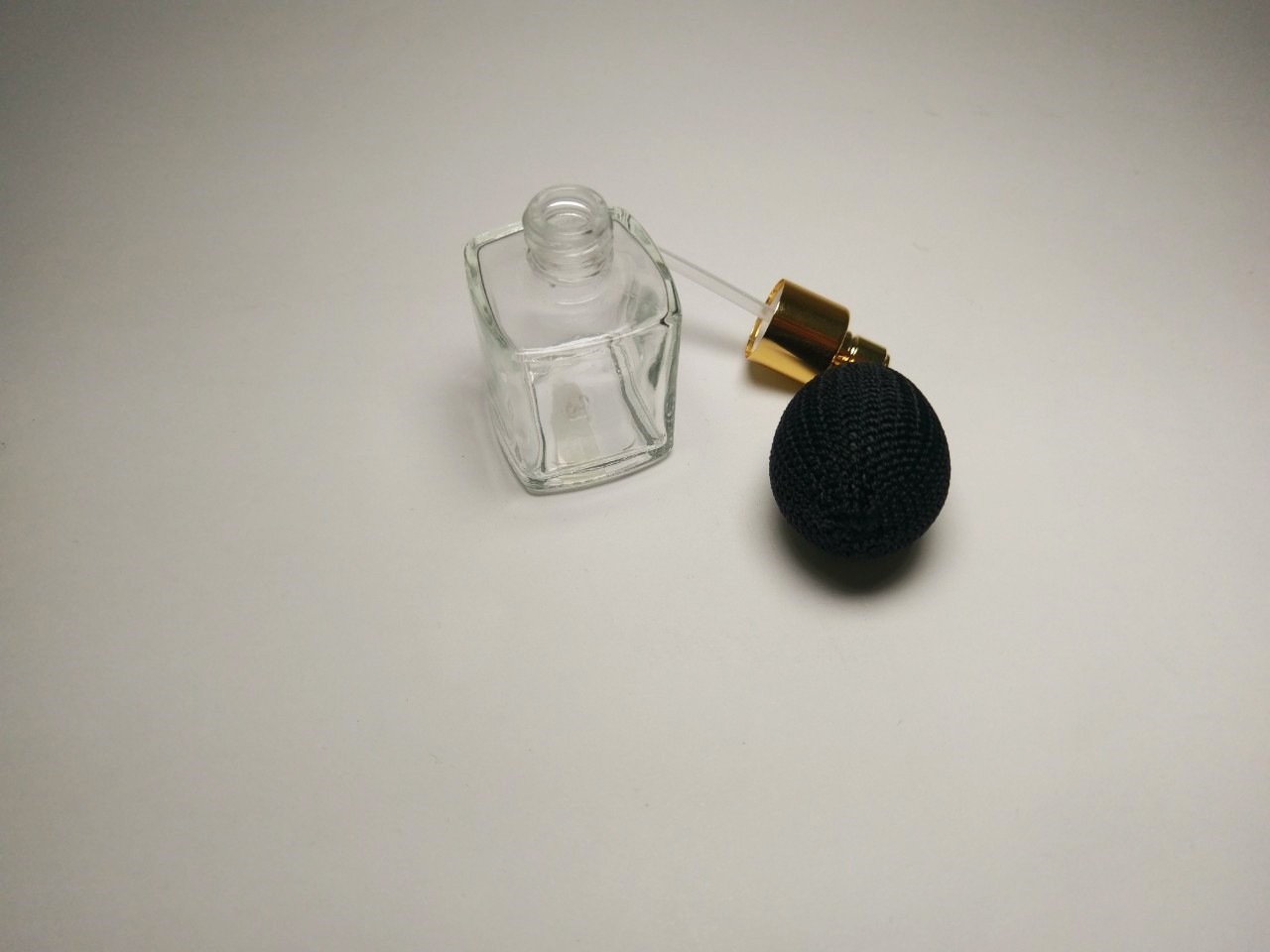 迷你方形玻璃香水香氛瓶球喷头喷雾瓶