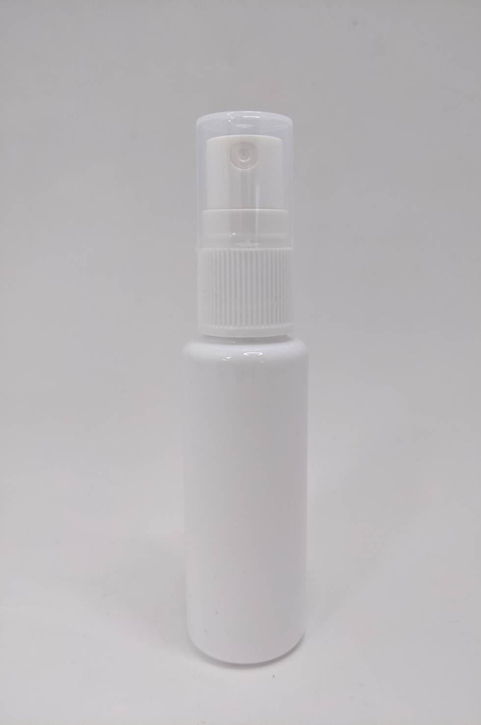 美妝塑膠分裝噴霧瓶30ML台灣製白色平肩圓形分裝噴霧空瓶
