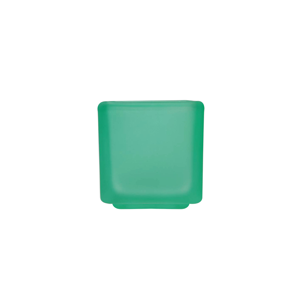 方款許願蠟燭玻璃罐可重複使用(綠）-台灣製