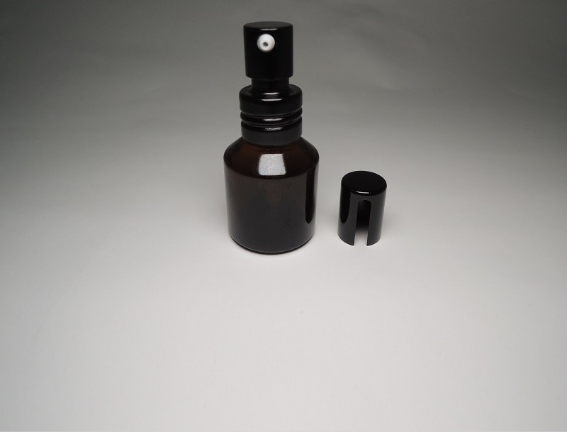 黑色雾化喷头茶色半透明精油瓶香氛瓶