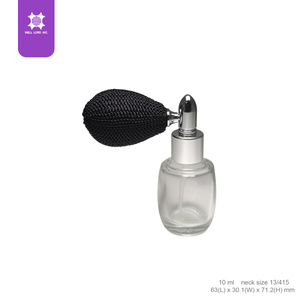 質感球噴頭香水透明圓柱形玻璃瓶