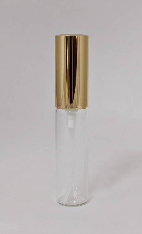 10ml 携带式金色喷雾圆柱玻璃空瓶